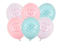 PartyDeco Balloons Strong 27 cm, Gabby’s Dollhouse, mix