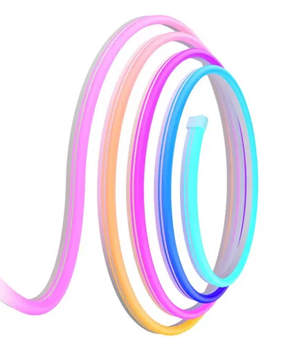 Neon Strip Light (weiß, 4 Meter, schwarz)