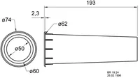 Visaton Bassreflexrohr BR 19.24 - Zubehörtyp: Bassreflexrohr