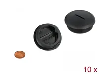 DELOCK Verschlussstopfen M40 x 1,5 schwarz 10 Stück