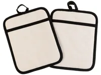 FTM Topflappen 2 Stück, Beige - Material: Leinen - Baumwolle - Detailfarbe: Beige - Textil-Art: Topflappen