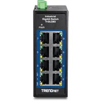 TRENDnet 8-Port Industrial Gigabit DIN-Rail Mini Switch