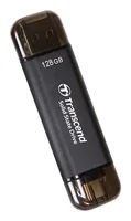 Transcend ESD310C Thunderbolt technology 128 GB USB Type-A / USB Type-C USB 3.2 Gen 2x2 Black