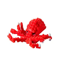 BRIXIES Bausteinmodell Grosser Oktopus aus 102 Bausteinen - Anzahl Teile: 102 Teile - Altersempfehlung ab: 8 Jahren - Kategorie: Wasserwelt - Material: Kunststoff
