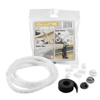 STEFFEN Kabelmanagement Set D-Line Weiss - Detailfarbe: Weiss - Breite: 15 mm - Länge: 1.25 m - Produkttyp: Kabelschlauch - Ausstattung Kabelmanagement: Set - Verpackungseinheit: 1 Stück