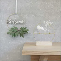 Rico Design 700522 vase Other Glass, Metal Gold, Transparent