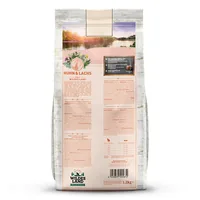 Wildes Land Trockenfutter Adult Huhn & Lachs m. Gemüse 1.2 kg - Tierbedürfnis: Kein besonderes Bedürfnis - Lebensphase: Adult (1-7 Jahre) - Produkttyp: Alleinfutter - Packungsgrösse: 1.2 kg - Fleischsorte: Huhn - Lachs - Tierart: Katze