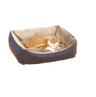 SwissPet Katzenbett Bali, 60 x 50 cm - Breite: 50 cm - Länge: 60 cm - Detailfarbe: Dunkelbraun - Tierart: Katze - Hund - Produkttyp: Bett
