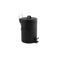 MSV 144309 trash can 3 L Round Metal Black