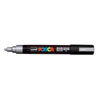 UNI-BALL Posca Marker 1,8-2,5mm PC-5M SILVER silber, Rundspitze