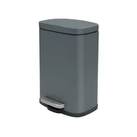 spirella Treteimer Poubelle Akira Matt 30 l, Grau - Anzahl Behälter: 1 - Detailfarbe: Grau - Form: Eckig - Fassungsvermögen: 30 l - Material: Stahl