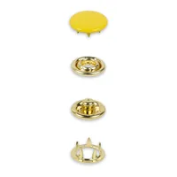 Prym Druckknöpfe Jersey 12 mm, Gelb - Detailfarbe: Gelb
