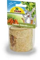 JR Farm Snack Knabber-Holzrolle Karotten, 150 g - Nagetierart: alle Kleinnagetiere - Zwergkaninchen - Verpackungsgrösse: 150 g - Tierart: Nager