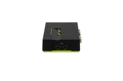 LevelOne KVM Switch 2xUSB-A Audio grau