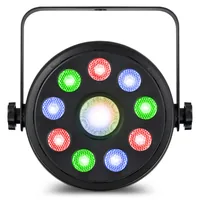Fuzzix Scheinwerfer PLF15 Party LED Par 9x 2W RGB 1x 6W RGB DMX - Typ: PAR Bar - Leuchtmittel: LED - Ausstattung: DMX-fähig - Farbwechsler - Inkl. Fernbedienung