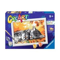 Ravensburger Malset CreArt: Autumn Kitties - Altersempfehlung ab: 9 Jahren - Motiv: Katze