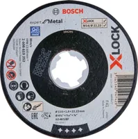 Bosch Professional Trennscheibe gerade X-LOCK Expert for Metal 115 x 1.6 - Zubehörtyp: Trennscheibe - Durchmesser: 115 mm - Für Material: Metall - Set: Nein