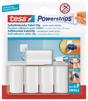 tesa Kabel-Clip 5 Stück - Produkttyp: Kabel-Clip - Ausstattung Kabelmanagement: Befestigungsclip - Verpackungseinheit: 5 Stück - Material: Plastik - Detailfarbe: Weiss