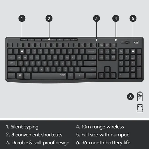 Logitech MK295 Silent Wireless Combo