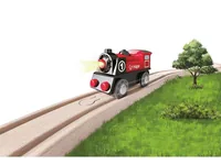 Hape Eisenbahn Batteriebetriebene Lokomotive Nr. 1 - Kategorie: Eisenbahnwagen & Lokomotiven - Altersempfehlung ab: 3 Jahren - Material: Kunststoff - Holz - Eigenschaften: Keine Eigenschaft - Zertifikate: Keine Zertifizierung