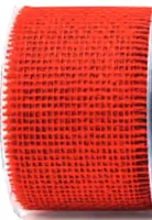 GOLDINA Juteband 6 cm x 2 m, Rot, 1 Stück - Breite: 60 mm - Länge: 2 m - Verpackungseinheit: 1 Stück - Detailfarbe: Rot - Band-Art: Juteband