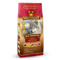 Wolfsblut Trockenfutter Dog Blue Mountain Adult, 2 kg - Tierbedürfnis: Kein besonderes Bedürfnis - Geschmacksrichtung: Wild - Zertifikate: Keine Zertifizierung - Fleischsorte: Wild - Futtereigenschaft: Ohne künstliche Zusätze - Hypoallergen - Glutenfrei -