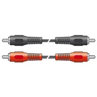 Skytronic Audio-Kabel CX402-1 Cinch - Cinch 1.2 m - Kabeltyp: Anschlusskabel - Audioanschluss Seite A: Cinch - Audiokanäle: Stereo - Audioanschluss Seite B: Cinch - Detailfarbe: Schwarz - Länge: 1.2 m