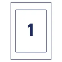 AVERY ZWECKFORM Träger-Etiketten 220x160mm 8003-5 hellgrau 5 Stk./5 Blatt