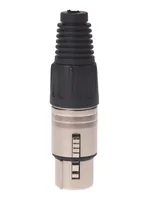 Bemero Stecker BC1001NI-F 3-Pol XLRf female Stecker Nickel - Audio Steckertyp: XLR 3 Pole - female - Anwendungsbereich: Live/Bühne - Installation - Studio