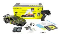 Amewi Drift Sport Car S12 4WD 1:16 RTR Gelb - Detailfarbe: Gelb - Altersempfehlung ab: 6 Jahren - Benötigt zur Fertigstellung: Batterien für Sender - Kapazität Wattstunden: 3.7 Wh - Modelltyp: Auto