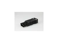 Max Hauri Set Stecker und Kupplung AC 164 flach, 2-polig - Detailfarbe: Schwarz - Stromanschluss Seite A: AC 164 - Schalter: Nein - Stromanschluss Seite B: Schraubklemme - Typ: Montagestecker - Montagekupplung