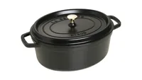 Staub La Cocotte 29cm oval, schwarz, Gusseisen