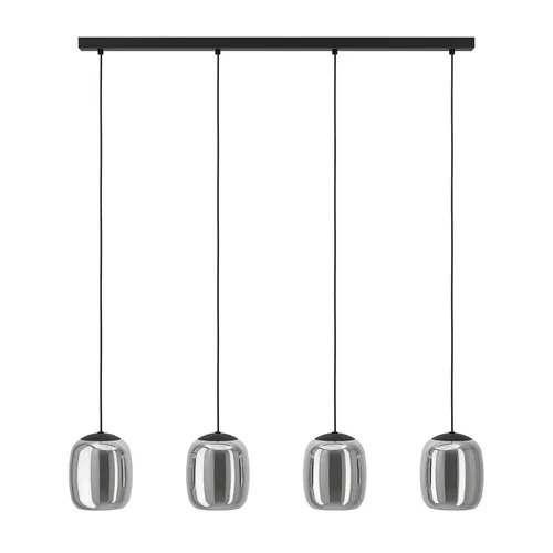 EGLO Leuchten Pendelleuchte CIAMPINO schwarz exkl. E27 4x28W - Betriebsart: Netzbetrieb - Lampensockel: E27 - Farbtemperatur Kelvin: Je nach Leuchtmittel - Gesamtleistung: 112 W - Farbwiedergabeindex CRI: 0 - Dimmbar: nicht dimmbar