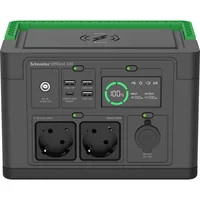 APC Schneider OffGrid 330 - Tragbares kraftwerk - LCD, Lithium-Ionen, 2 CEE 7/3 Schuko-Steckdosen, Sinuswelle, 3 USB-A, 1 USB-C, kabelloses Laden