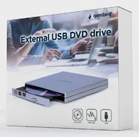 Gembird DVD-USB-021-SV External USB DVD drive, silver