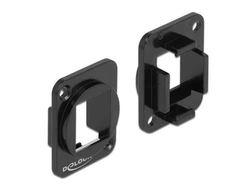 Keystone Halterung 1 Port für D-Typ Metall