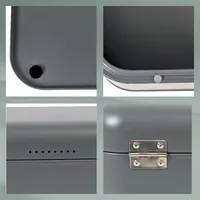 Kela Frisca bread box Rectangular Dark Grey Metal