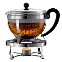 Bodum Tee-Set Chambord  1.3 l, Transparent - Material: Borosilikatglas - Filtertyp: Kunststofffilter - Fassungsvermögen: 1.3 l - Kompatible Kochfelder: Manuell - nicht für Kochfelder