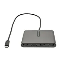 StarTech.com USB-C auf 4x HDMI Adapter - Externe Video- und Grafikkarte - USB Type-C auf Quad HDMI Display Adapter Dongle - 1080p 60Hz - Multi Monitor Splitter - Windows (USBC2HD4)