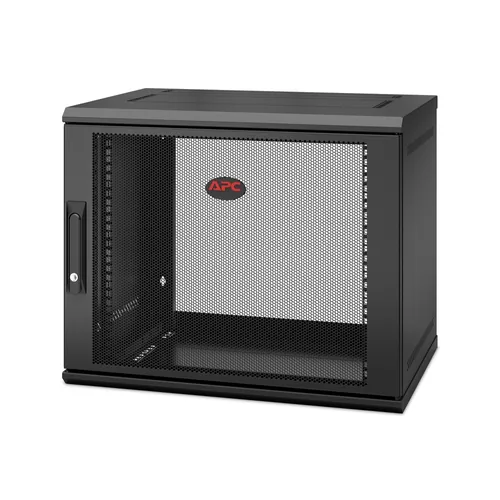 APC Wandschrank AR109SH4 19 / 9HE / Schwarz - Produkttyp: Wandgehäuse - 10/19 Rack: 19 - Höheneinheiten: 9HE - Schallgedämpft: Nein - Einbautiefe: 329 mm - Tiefe (Aussenmass): 400 mm