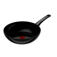 Tefal Wok Renew Black On 28 cm - Material: Aluminium - Pfannentyp: Wok - Kompatible Kochfelder: Backofen - Gas - Halogen - Induktion - Elektro - Antihaftbeschichtung: Ja - Detailfarbe: Schwarz - Set: Nein