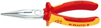 KNIPEX Flachrundzange Mit Schneide verchromt
