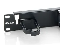 Equip 19"" Kabelmanagement 5xPlastikringe Stahl 1U RAL9005