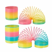 relaxdays Regenbogenspirale 4er-Set - Detailfarbe: Mehrfarbig - Eigenschaften: Keine Eigenschaft - Zertifikate: Keine Zertifizierung - Altersempfehlung ab: 3 Jahren