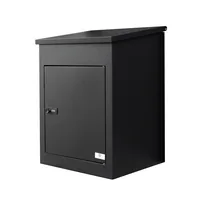 Extralink LOCKSTAR PACZKOMAT SKRZYNKA NA PACZKI 44X34X55CM STALOWA SKRZYNIA mailbox Black Parcel drop box Metal