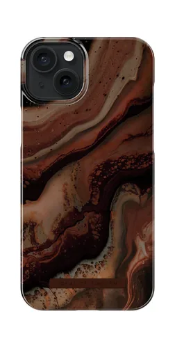 iDeal of Sweden Printed Case iPhone 15PL Dark Amber Marble