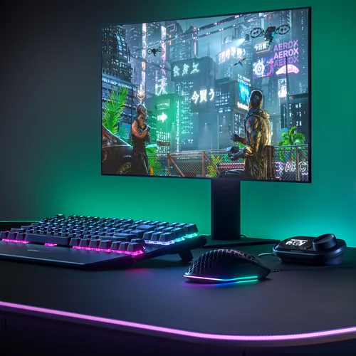 Steel Series Gaming-Maus Aerox 3 Schwarz - Maus Features: Spritzwassergeschützt - Programmierbare DPI-Einstellung - Staubgeschützt - RGB-Beleuchtung - Daumentaste - Beleuchtung - Bedienungsseite: Rechtshänder - Detailfarbe: Schwarz matt - Schwarz - Gewich