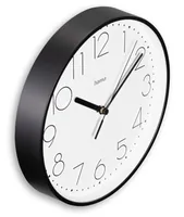 Hama Wanduhr Salina Ø 22 cm, Schwarz - Form: Rund - Detailfarbe: Schwarz - Uhrtyp: Analog - Funksignal: Keine Angaben - Funktionen: Zeit - Detailmaterial: Kunststoff - Glas