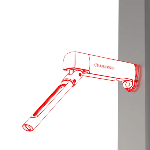 LED LENSER Taschenlampe W6R Work, 500 lm - Einsatzbereich: Arbeitslampen - Betriebsart: Akkubetrieb - Leuchtmittel: LED - Wasserfest: Nein - Leuchtweite: 70 m - Max. Laufzeit: 6 h