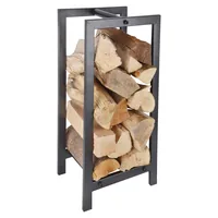 Esschert Design Holzregal Lagerturm, - Breite: 30 cm - Gewicht: 2.14 kg - Höhe: 59.7 cm - Tiefe: 23.5 cm - Aussenanwendung: Ja - Kamin Typ: Holzkorb